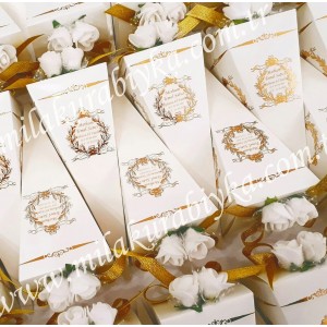 Mevlit Şekeri - Beyaz - Gold - Varaklı